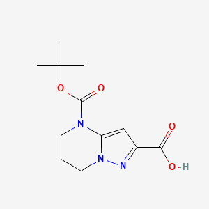 4-(tert-Butoxycarbonyl)-4,5,6,7-tetrahydropyrazolo[1,5-a]pyrimidine-2-carboxylic acid