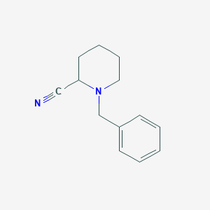 molecular formula C13H16N2 B3046137 2-Piperidinecarbonitrile, 1-(phenylmethyl)- CAS No. 120153-68-6