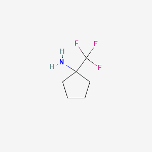 molecular formula C6H10F3N B3046145 1-(Trifluoromethyl)cyclopentan-1-amine CAS No. 1202965-57-8