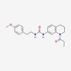 1-(4-Methoxyphenethyl)-3-(1-propionyl-1,2,3,4-tetrahydroquinolin-7-yl)urea