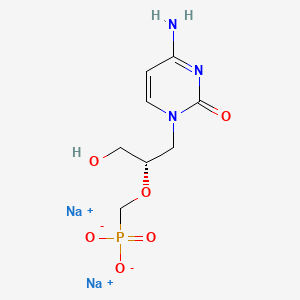 molecular formula C8H13N3NaO6P B3046158 Cidofovir sodium CAS No. 120362-37-0