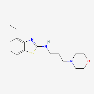 molecular formula C16H23N3OS B3046162 4-ethyl-N-(3-morpholinopropyl)benzo[d]thiazol-2-amine CAS No. 1204296-46-7