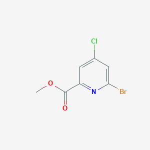 molecular formula C7H5BrClNO2 B3046172 Methyl 6-bromo-4-chloropicolinate CAS No. 1206249-92-4