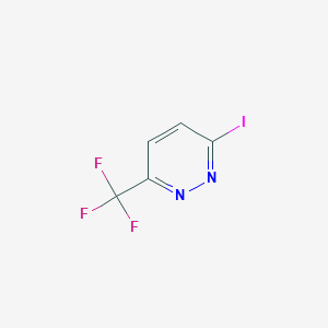 molecular formula C5H2F3IN2 B3046173 3-Iodo-6-(trifluoromethyl)pyridazine CAS No. 1206524-33-5