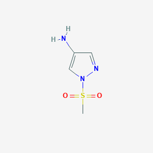 molecular formula C4H7N3O2S B3046174 1-methanesulfonyl-1H-pyrazol-4-amine CAS No. 1206641-28-2