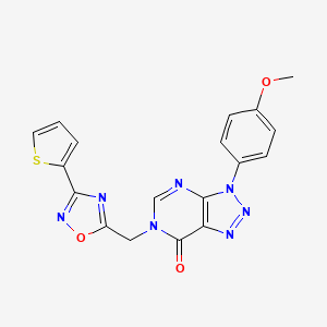 3-(4-methoxyphenyl)-6-((3-(thiophen-2-yl)-1,2,4-oxadiazol-5-yl)methyl)-3H-[1,2,3]triazolo[4,5-d]pyrimidin-7(6H)-one