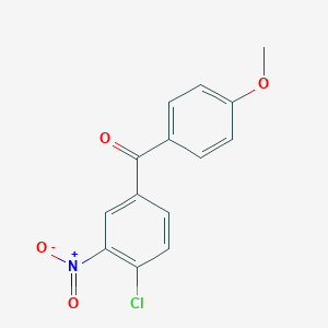 molecular formula C14H10ClNO4 B304618 {4-Chloro-3-nitrophenyl}(4-methoxyphenyl)methanone CAS No. 31545-27-4