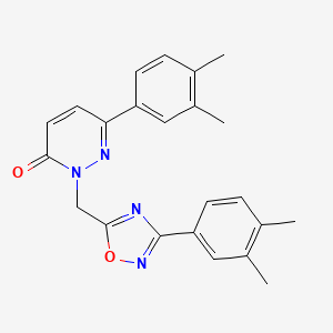 6-(3,4-dimethylphenyl)-2-((3-(3,4-dimethylphenyl)-1,2,4-oxadiazol-5-yl)methyl)pyridazin-3(2H)-one