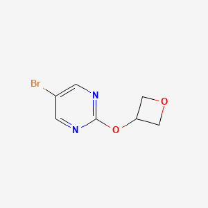 molecular formula C7H7BrN2O2 B3046193 5-Bromo-2-(oxetan-3-yloxy)pyrimidine CAS No. 1207174-86-4