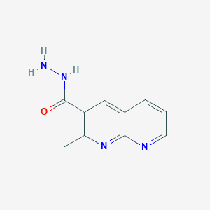 molecular formula C10H10N4O B3046200 2-Methyl-1,8-naphthyridine-3-carbohydrazide CAS No. 120765-21-1