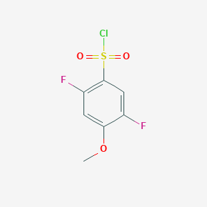 molecular formula C7H5ClF2O3S B3046202 2,5-Difluoro-4-methoxybenzenesulfonyl chloride CAS No. 1208075-47-1