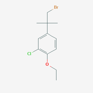 4-(1-Bromo-2-methylpropan-2-yl)-2-chloro-1-ethoxybenzene