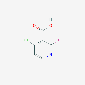molecular formula C6H3ClFNO2 B3046217 4-Chloro-2-fluoropyridine-3-carboxylic acid CAS No. 1211584-03-0
