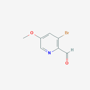 molecular formula C7H6BrNO2 B3046218 3-Bromo-5-methoxypicolinaldehyde CAS No. 1211587-04-0