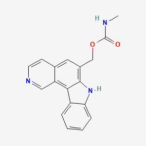 (7H-Pyrido[4,3-c]carbazol-6-yl)methyl methylcarbamate