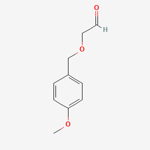 molecular formula C10H12O3 B3046225 2-[(4-Methoxyphenyl)methoxy]acetaldehyde CAS No. 121289-23-4