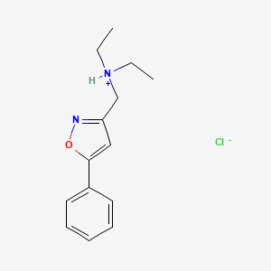 molecular formula C14H19ClN2O B3046248 3-(Diethylaminomethyl)-5-phenylisoxazole hydrochloride CAS No. 1215-23-2