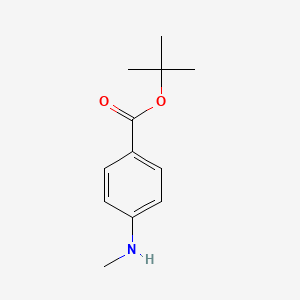 molecular formula C12H17NO2 B3046251 Benzoic acid, 4-(methylamino)-, 1,1-dimethylethyl ester CAS No. 121506-09-0