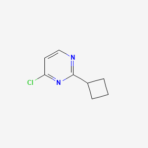 molecular formula C8H9ClN2 B3046252 4-Chloro-2-(cyclobutyl)pyrimidine CAS No. 1215072-91-5