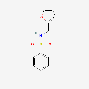 molecular formula C12H13NO3S B3046255 benzenesulfonamide, N-(2-furanylmethyl)-4-methyl- CAS No. 121564-33-8