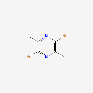 molecular formula C6H6Br2N2 B3046257 2,5-二溴-3,6-二甲基吡嗪 CAS No. 121594-49-8