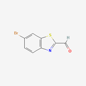 molecular formula C8H4BrNOS B3046258 6-Bromobenzo[d]thiazole-2-carbaldehyde CAS No. 1216086-64-4