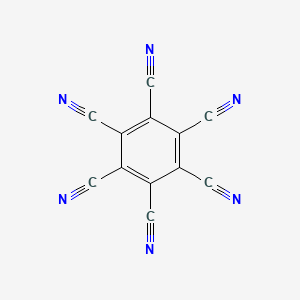 molecular formula C12N6 B3046264 Benzenehexacarbonitrile CAS No. 1217-44-3