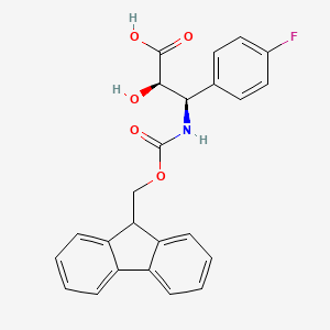 (2R,3R)-3-((((9H-Fluoren-9-yl)methoxy)carbonyl)amino)-3-(4-fluorophenyl)-2-hydroxypropanoic acid