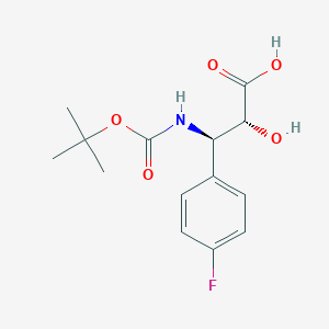 (2R,3R)-3-((tert-Butoxycarbonyl)amino)-3-(4-fluorophenyl)-2-hydroxypropanoic acid