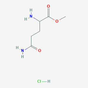 molecular formula C6H13ClN2O3 B3046290 Methyl 2-amino-4-carbamoylbutanoate hydrochloride CAS No. 1218910-62-3