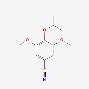 molecular formula C12H15NO3 B3046293 4-Isopropoxy-3,5-dimethoxybenzonitrile CAS No. 1219828-05-3