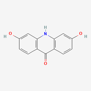 molecular formula C13H9NO3 B3046302 3,6-二羟基吖啶-9(10H)-酮 CAS No. 122105-95-7