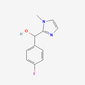 molecular formula C11H11FN2O B3046304 (4-Fluorophenyl)(1-methyl-1H-imidazol-2-YL)methanol CAS No. 122155-26-4