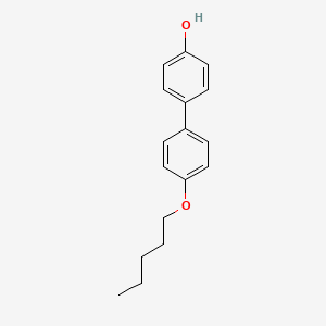 molecular formula C17H20O2 B3046305 [1,1'-Biphenyl]-4-ol, 4'-(pentyloxy)- CAS No. 122163-84-2