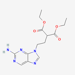 Diethyl 2-[2-(2-aminopurin-9-yl)ethyl]propanedioate