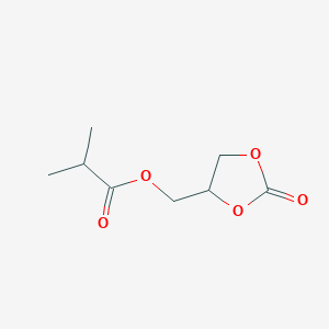 molecular formula C8H12O5 B3046318 (2-Oxo-1,3-dioxolan-4-yl)methyl 2-methylpropanoate CAS No. 122606-56-8