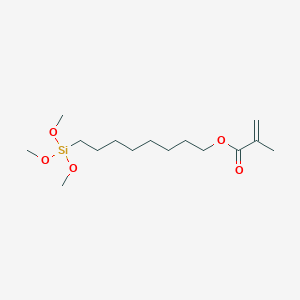 molecular formula C15H30O5Si B3046323 2-Propenoic acid, 2-methyl-, 8-(trimethoxysilyl)octyl ester CAS No. 122749-49-9