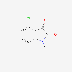 molecular formula C9H6ClNO2 B3046325 4-Chloro-1-methylindoline-2,3-dione CAS No. 122750-24-7