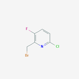 molecular formula C6H4BrClFN B3046326 2-(Bromomethyl)-6-chloro-3-fluoropyridine CAS No. 1227509-98-9