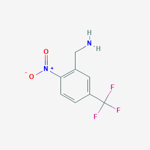 molecular formula C8H7F3N2O2 B3046331 (2-Nitro-5-(trifluoromethyl)phenyl)methanamine CAS No. 1227587-74-7