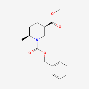 1-benzyl 3-methyl (3R,6S)-rel-6-methylpiperidine-1,3-dicarboxylate
