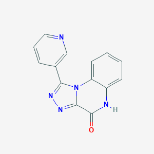 molecular formula C14H9N5O B304634 1-(3-pyridinyl)[1,2,4]triazolo[4,3-a]quinoxalin-4(5H)-one 