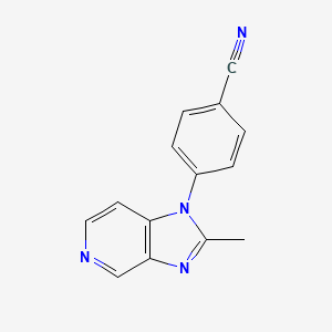 B3046342 4-(2-Methyl-1H-imidazo[4,5-c]pyridin-1-yl)benzonitrile CAS No. 122957-32-8