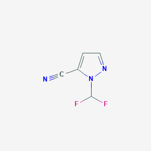1-(difluoromethyl)-1H-pyrazole-5-carbonitrile