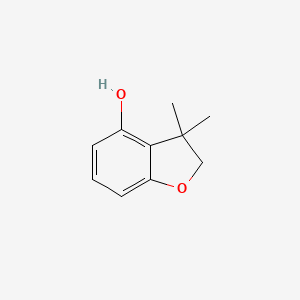 molecular formula C10H12O2 B3046353 3,3-Dimethyl-2,3-dihydrobenzofuran-4-ol CAS No. 1232362-02-5