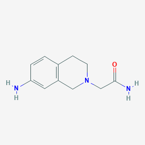 molecular formula C11H15N3O B3046355 2-(7-Amino-1,2,3,4-tetrahydroisoquinolin-2-yl)acetamide CAS No. 1232787-18-6