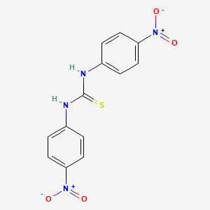 molecular formula C13H10N4O4S B3046360 1,3-Bis(4-nitrophenyl)thiourea CAS No. 1234-28-2