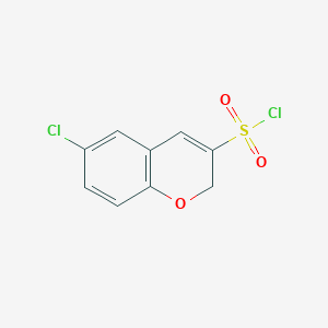 molecular formula C9H6Cl2O3S B3046369 6-chloro-2H-chromene-3-sulfonyl chloride CAS No. 1235441-66-3
