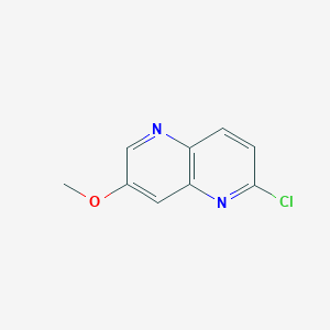 molecular formula C9H7ClN2O B3046372 2-Chloro-7-methoxy-1,5-naphthyridine CAS No. 1236222-03-9