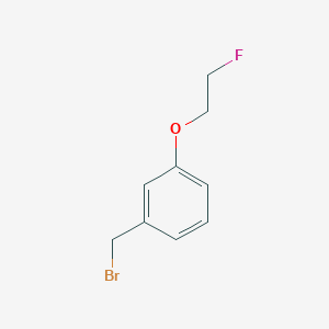 molecular formula C9H10BrFO B3046375 1-(Bromomethyl)-3-(2-fluoroethoxy)benzene CAS No. 123644-44-0